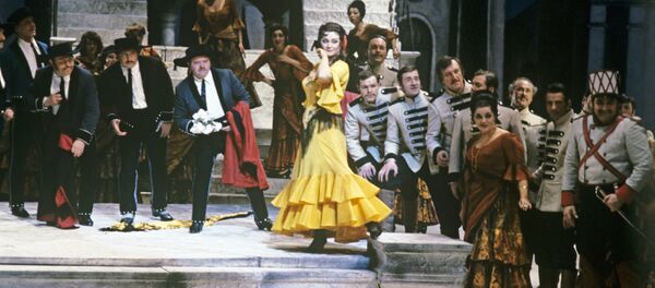 რუსეთის ფედერაციის სახალხო არტისტი ტამარა სინიავსკაია კარმენის როლში რუსეთის ფედერაციის სახალხო არტისტი ტამარა სინიავსკაია კარმენის როლში - Sputnik საქართველო