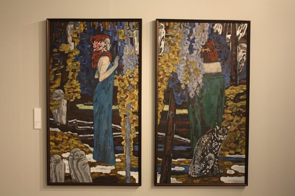 Работа Нателлы Тоидзе Северные Флора и Фауна/диптих Работа Нателлы Тоидзе Северные Флора и Фауна/диптих - Sputnik Грузия