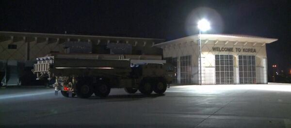 Кадры доставки элементов противоракетной системы THAAD в Южную Корею - Sputnik Грузия