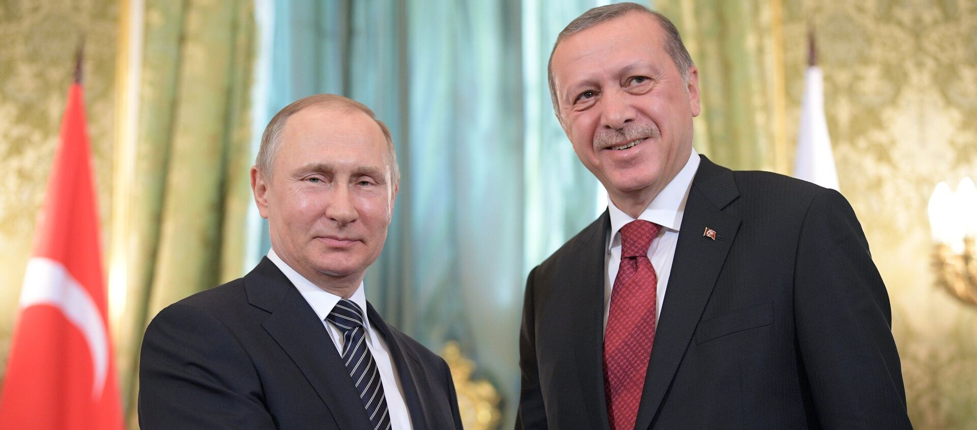 Президент РФ Владимир Путин и президент Турции Реджеп Тайип Эрдоган - Sputnik Грузия, 1920, 17.08.2020