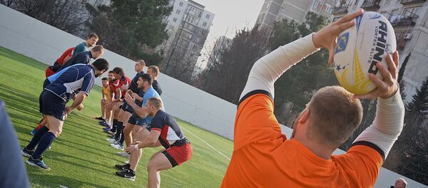 Сборная России по регби проводит тренировку перед матчем с командой Грузии - Sputnik Грузия