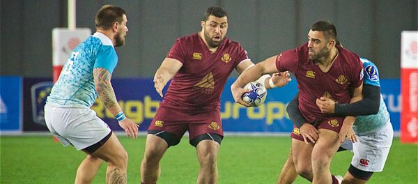 Матч по регби между сборными Грузии и России, который завершился со счетом 28:14  - Sputnik Грузия