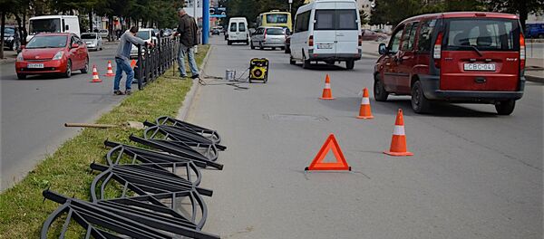 Ремонт улицы Чавчавадзе в Батуми после беспорядков - Sputnik Грузия