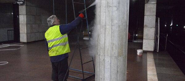 გაწმენდის სამუშაოები თბილისის მეტროში გაწმენდის სამუშაოები თბილისის მეტროში - Sputnik საქართველო