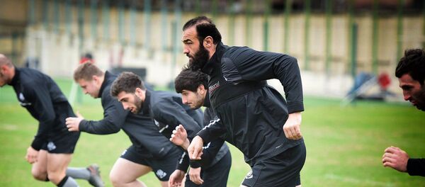 Подготовка сборной Грузии по регби к матчу с румынами - Sputnik Грузия