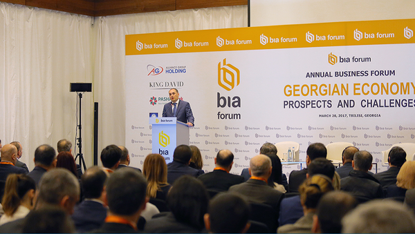 Бизнес-форум Экономика Грузии: перспективы и вызовы - Sputnik Грузия
