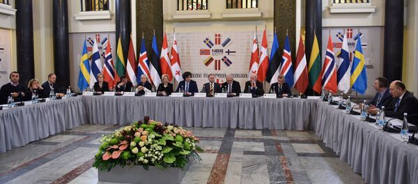 Визит делегаций стран Северо-Балтийской восьмерки в парламент Грузии - Sputnik Грузия