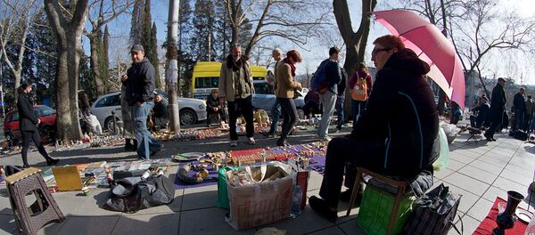 მოვაჭრეები მშრალ ხიდზე თბილისში - Sputnik საქართველო