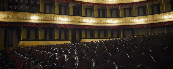 Зрительский зал тбилисского драматического театра им. Шота Руставели - Sputnik Грузия