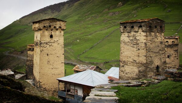 Сванские башни в высокогорном селе Ушгули в Грузии - Sputnik Грузия