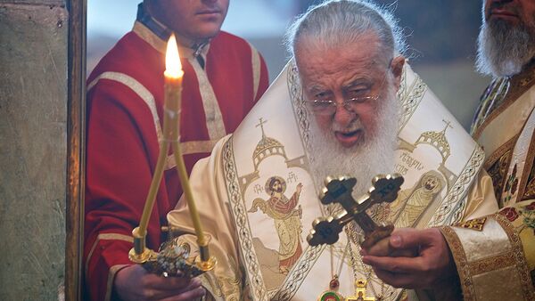 Католикос-Патриарх Всея Грузии Илия Второй проводит богослужение - Sputnik Грузия