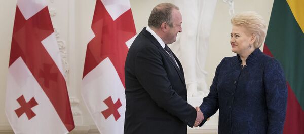 გიორგი მრგველაშვილი და დალია გრიბაუსკაიტე - Sputnik საქართველო