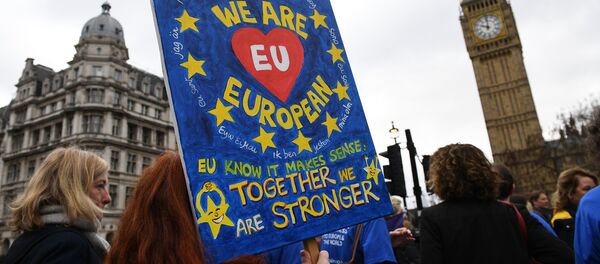 BREXIT-ის საწინააღმდეგო აქცია ლონდონში - Sputnik საქართველო