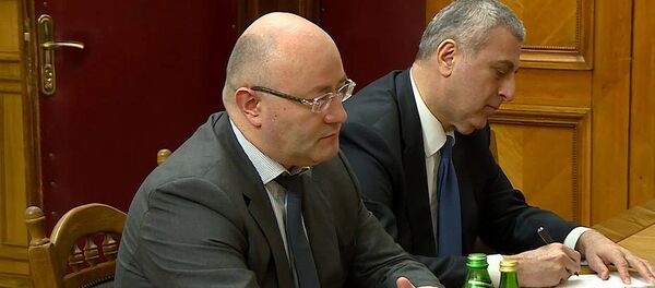 Министр обороны Грузии Леван Изория в ходе визита в Киев - Sputnik Грузия