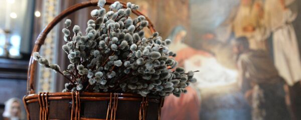 Патриаршее служение в канун празднования Входа Господня в Иерусалим - Sputnik Грузия