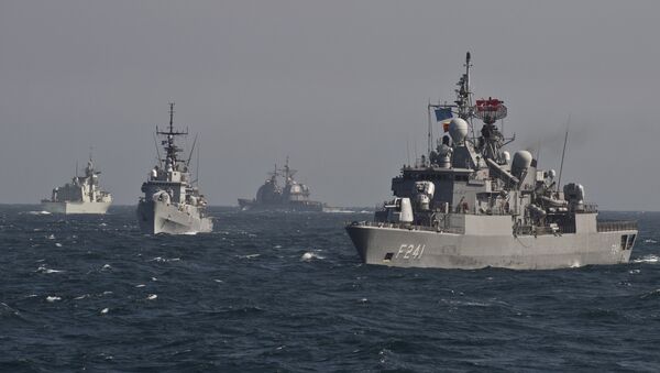 Военные корабли стран НАТО во время морских учений в Черном море - Sputnik Грузия