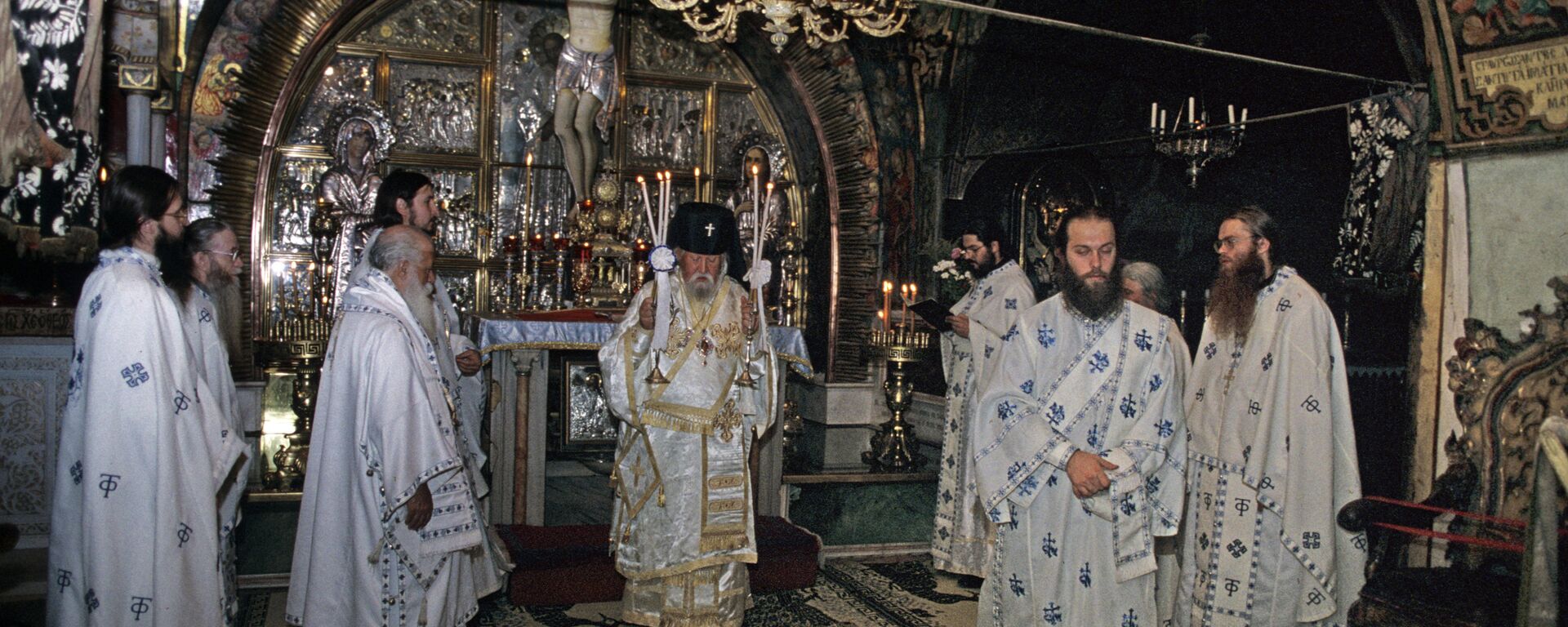 Святая Гробница. Служба на Голгофе. - Sputnik Грузия, 1920, 25.04.2019