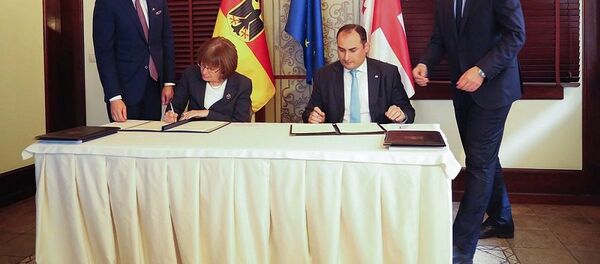 საქართველო-გერმანიას შორის შეთანხმების გაფორმება საქართველო-გერმანიას შორის შეთანხმების გაფორმება - Sputnik საქართველო