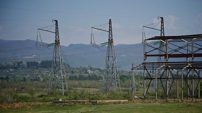 Высоковольные линии электропередач в Западной Грузии