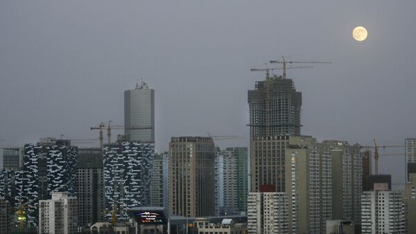 Вид на новый район Пекина, Китай - Sputnik Грузия