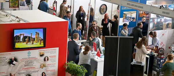 საერთაშორისო ტურისტულ გამოფენაში ათობით ქართულმა და უცხოურმა კომპანიამ მიიღო მონაწილეობა საერთაშორისო ტურისტულ გამოფენაში ათობით ქართულმა და უცხოურმა კომპანიამ მიიღო მონაწილეობა - Sputnik საქართველო