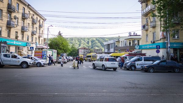 Ситуация у Навтлугского рынка в столице Грузии - Sputnik Грузия