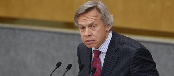 Российский сенатор Алексей Пушков Российский сенатор Алексей Пушков - Sputnik Грузия