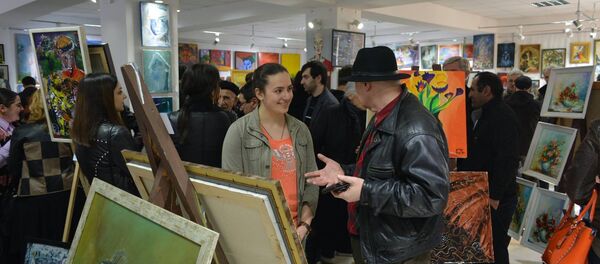 თეკლა მელაძე გამოფენაზე - Sputnik საქართველო