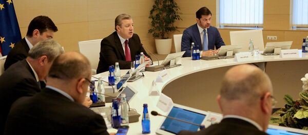 საქართველოს პრემიერი გიორგი კვირიკაშვილი მთავრობის სხდომაზე - Sputnik საქართველო