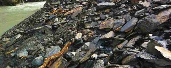 Камнепад по дороге в Тушети  - Sputnik Грузия