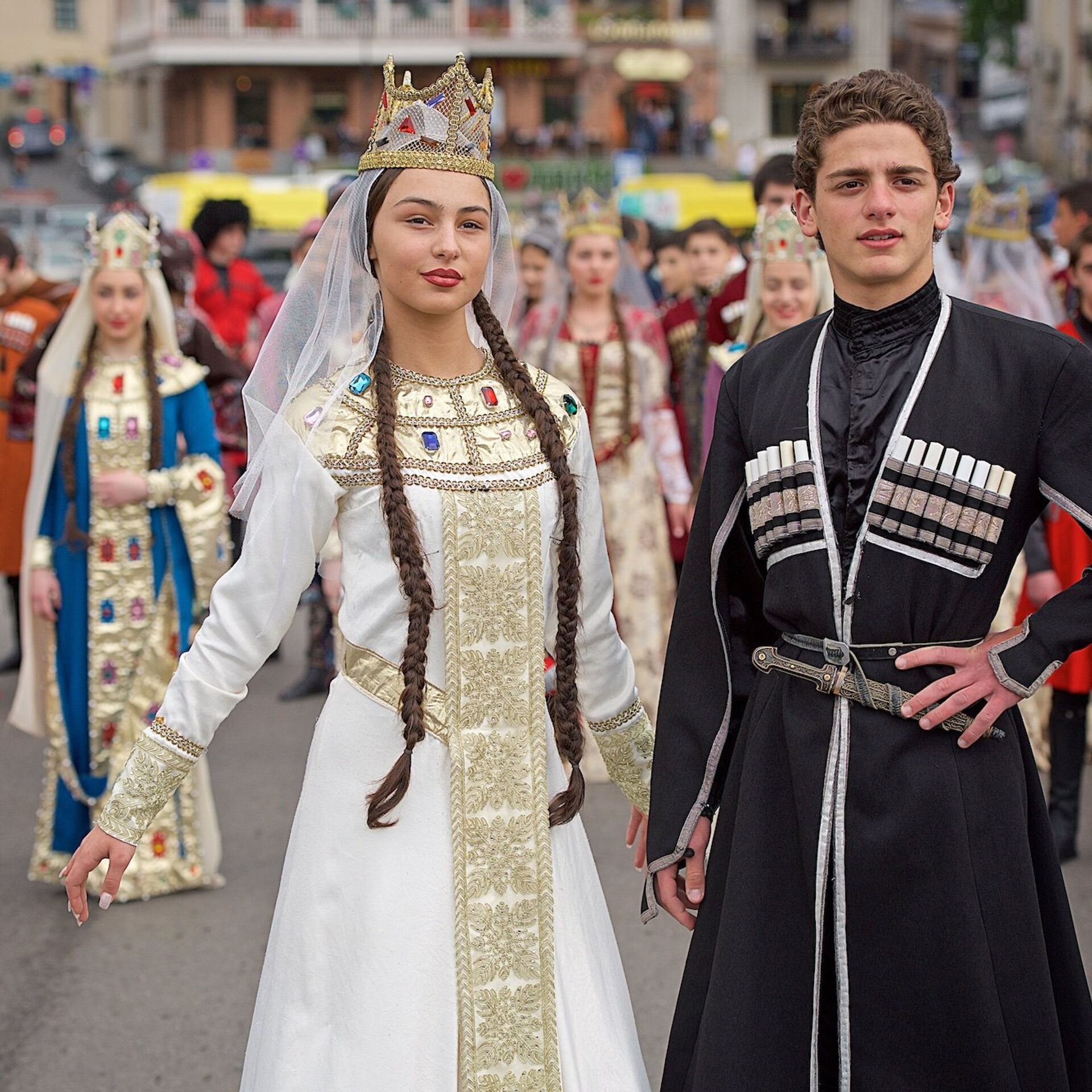 Женский национальный костюм грузии