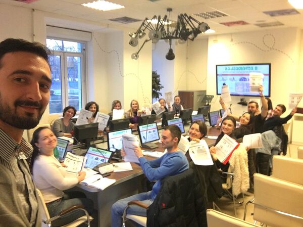 Рамин Джинчарадзе и его ученики - Sputnik Грузия