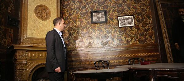 დავით ნარმანია ილია ჭავჭავაძის მუზეუმში დავით ნარმანია ილია ჭავჭავაძის მუზეუმში - Sputnik საქართველო