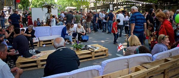 რუსთაველის გამზირი დამოუკიდებლობის დღეს - Sputnik საქართველო