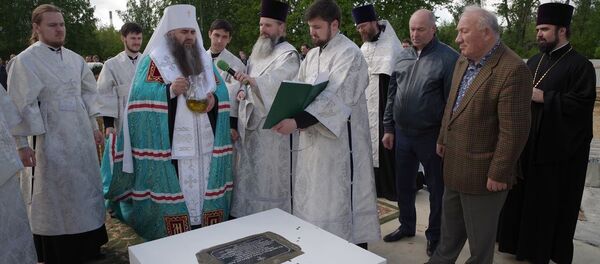 В Нижнем Новгороде заложили фундамент строительства храма в честь Святой Нино В Нижнем Новгороде заложили фундамент строительства храма в честь Святой Нино - Sputnik Грузия