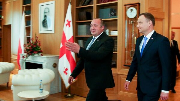 Президент Грузии Георгий Маргвелашвили и президент Польши Анджей Дуда - Sputnik Грузия