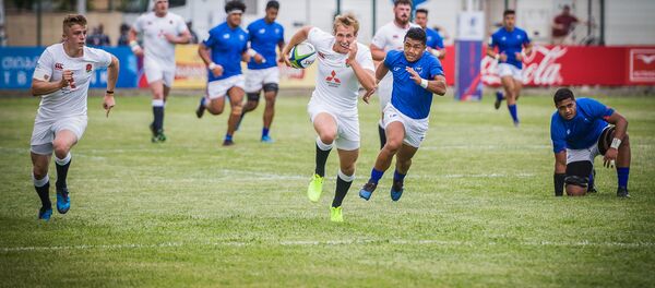 Матч открытия чемпионата мира по регби U-20 между Англией и Самоа - Sputnik Грузия