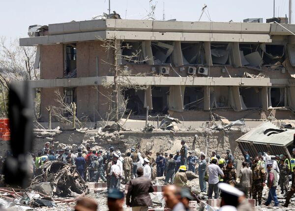 Так выглядит посольство Германии после теракта в Кабуле, Афганистан - Sputnik Грузия