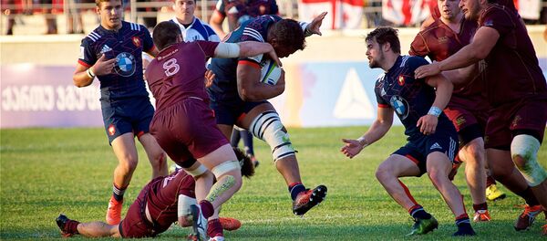 Встреча сборных Грузии и Франции по регби в рамках чемпионата мира U20 - Sputnik Грузия