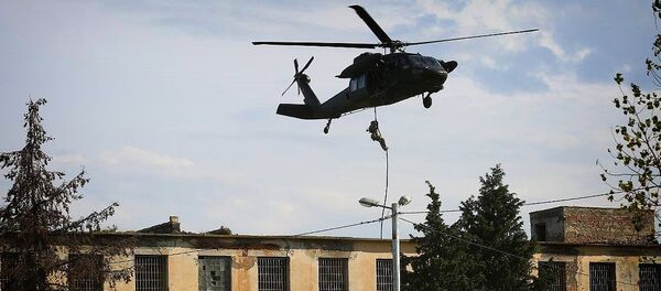 Захват здания в рамках учений Кавказский орел 2017 - Sputnik Грузия