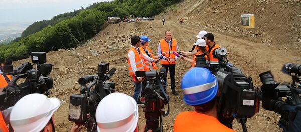 გზის რემონტი წყნეთში - Sputnik საქართველო