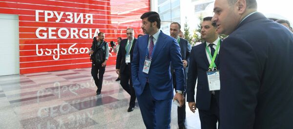 კახა კალაძე გამოფენაზე EXPO 2017 კახა კალაძე გამოფენაზე EXPO 2017 - Sputnik საქართველო