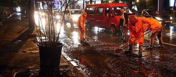 სტიქიის შედეგების ლიკვიდაცია - Sputnik საქართველო