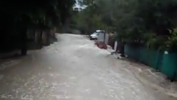 Шокирующие кадры наводнения в Сурами - Sputnik Грузия