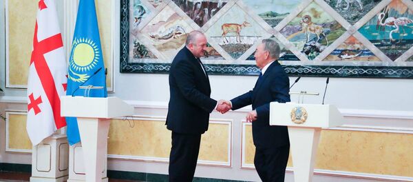 Георгий Маргвелашвили и Нурсултан Назарбаев - Sputnik Грузия