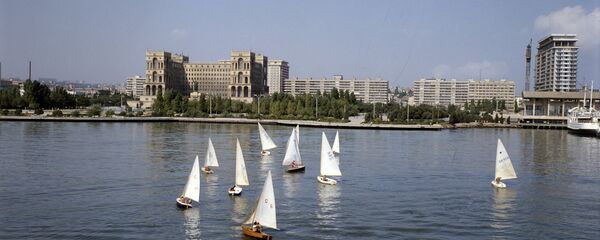 ხედი ქალაქ ბაქოზე და სანაპიროზე - Sputnik საქართველო