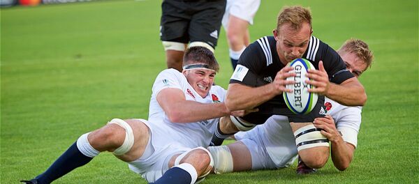 Матч между сборными Новой Зеландии и Англии в финале чемпионата мира по регби U-20 - Sputnik Грузия