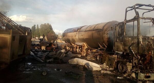 Взрыв на АЗС в Кыргызстане - Sputnik Грузия