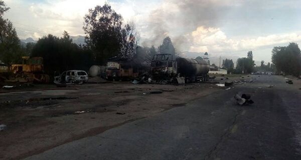 Взрыв на АЗС в Кыргызстане - Sputnik Грузия