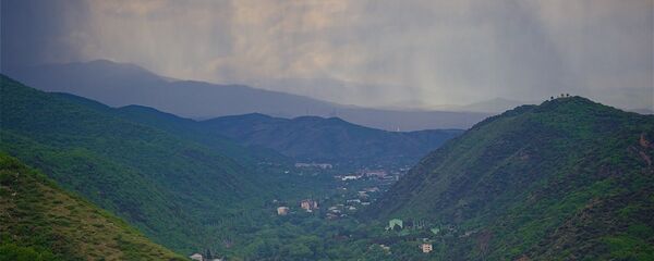 Дожди в горах в регионе Мцхета-Мтианети Дожди в горах в регионе Мцхета-Мтианети - Sputnik Грузия